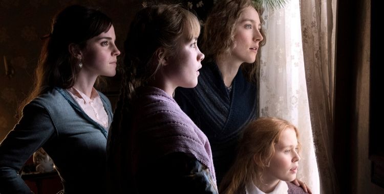 adoráveis mulheres Emma Watson, Saoirse Ronan, Florence Pugh e Eliza Scanlen