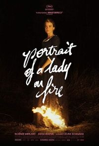 retrato de uma jovem em chamas poster