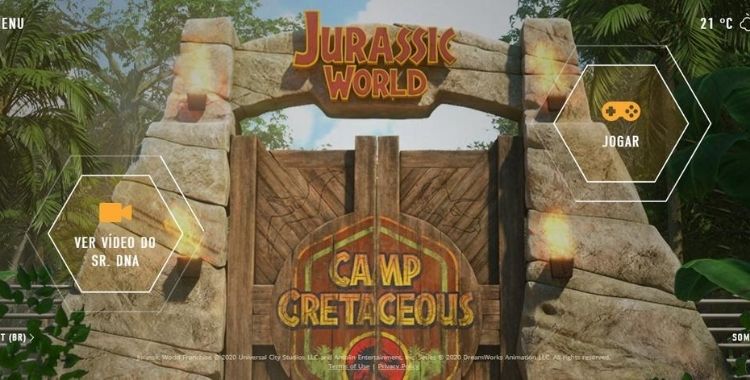 Jurassic World Acampamento Jurássico site