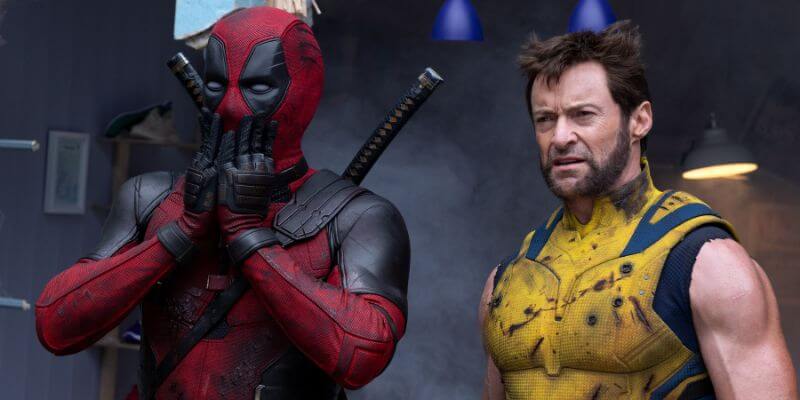 Ryan Reynolds e Hugh Jackman em Deadpool e Wolverine