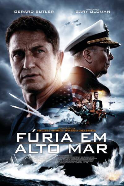 furia em alto mar poster